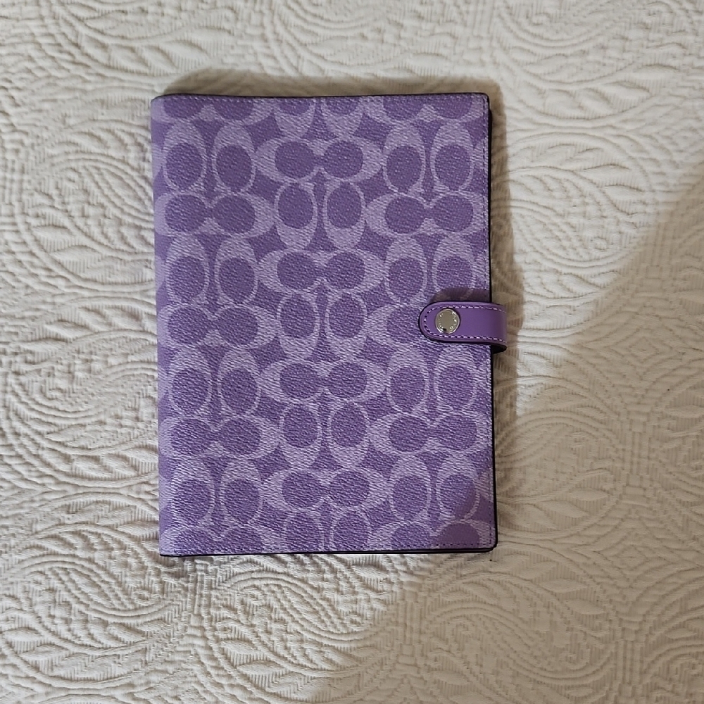 Coach Purple Notebook Cover